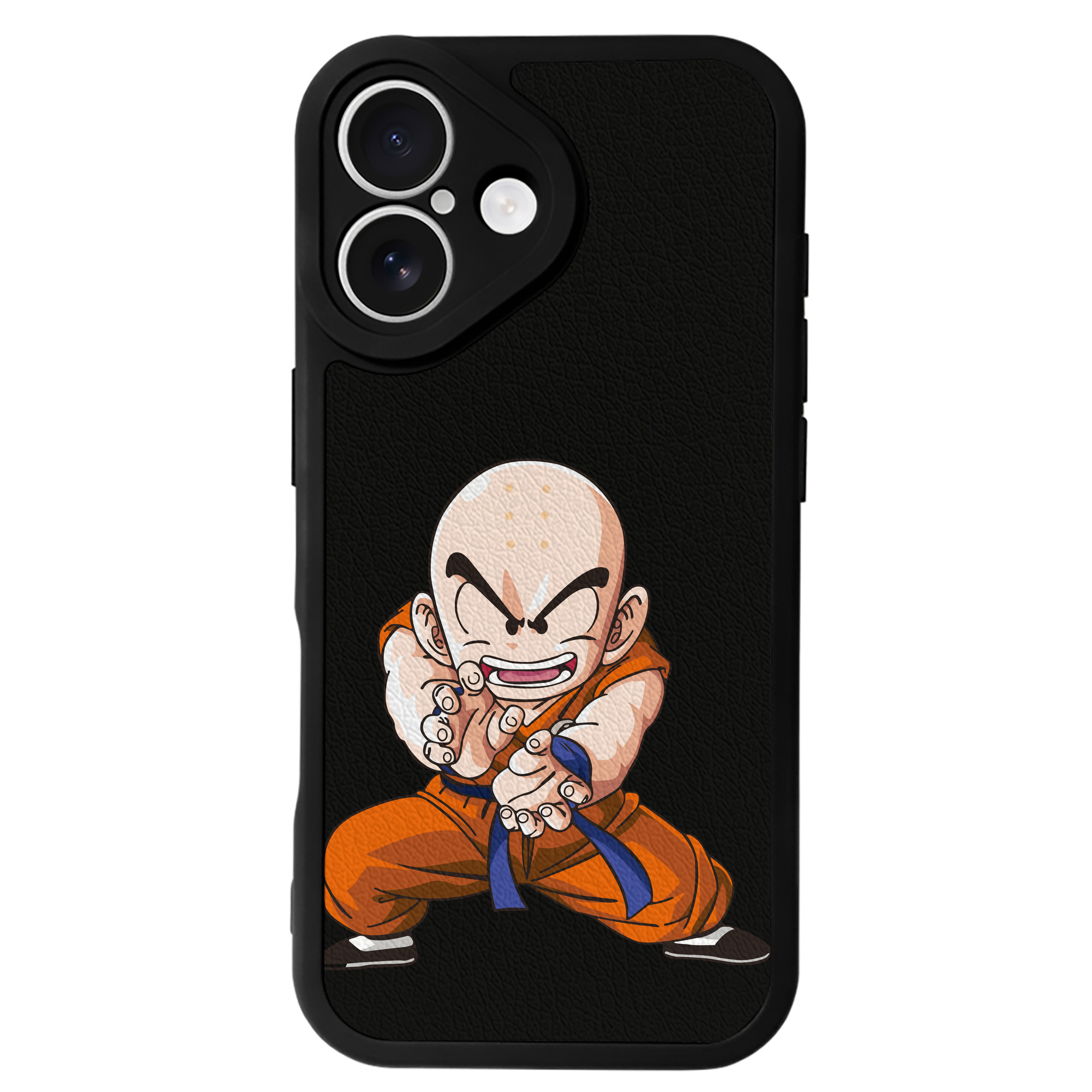 （画像用） ドラゴンボール クリリン DRAGON BALL krillin 【iPhone 16シリーズ対応】シリコンスマホケース（レザー調） 材質：シリコン